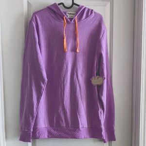 Pusheen Cat Purple Bat Hoodie Sweatshirt